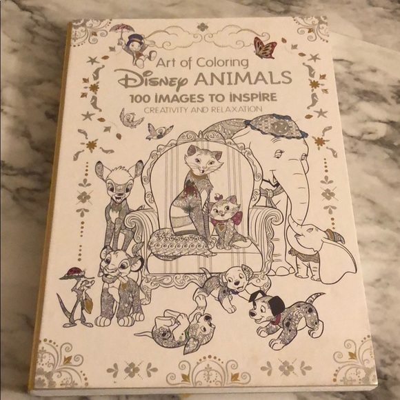Download Disney Other Disney Animals Adult Coloring Book Poshmark